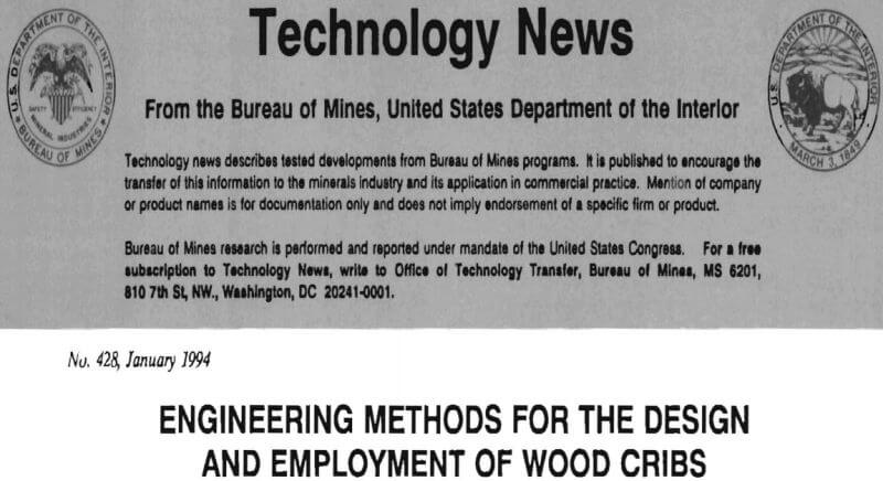 engineering methods for the design and employment of wood cribs