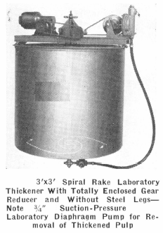 Spiral Rake Laboratory Thickener - Metallurgist & Mineral Processing ...