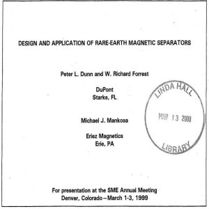 Design-and-Application-of-Rare-Earth-Magnetic-Separators
